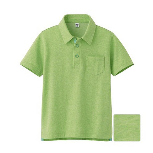 橄榄绿口袋款童装T恤衫