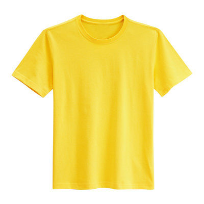 黄色儿童纯棉文化衫