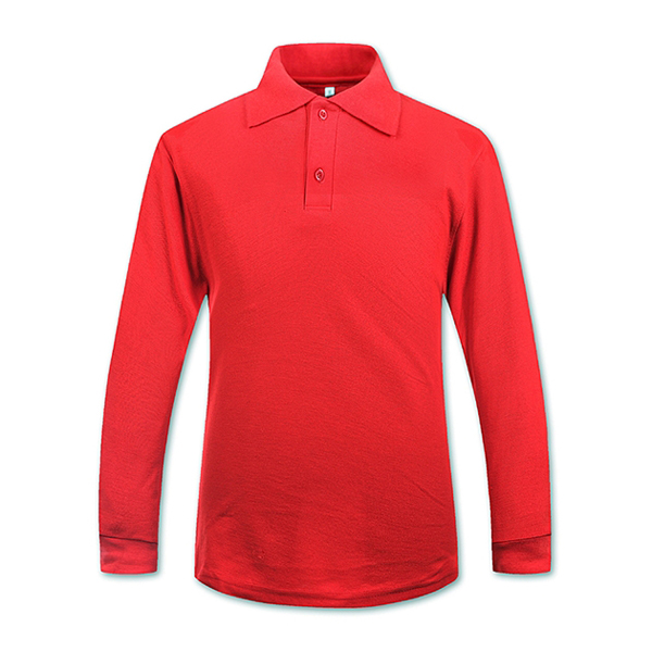 经典中国红长袖T恤衫