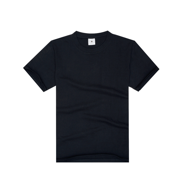 2014新上市黑色圆领T恤衫