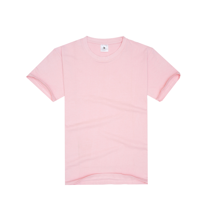 2014新款粉红色圆领T恤衫