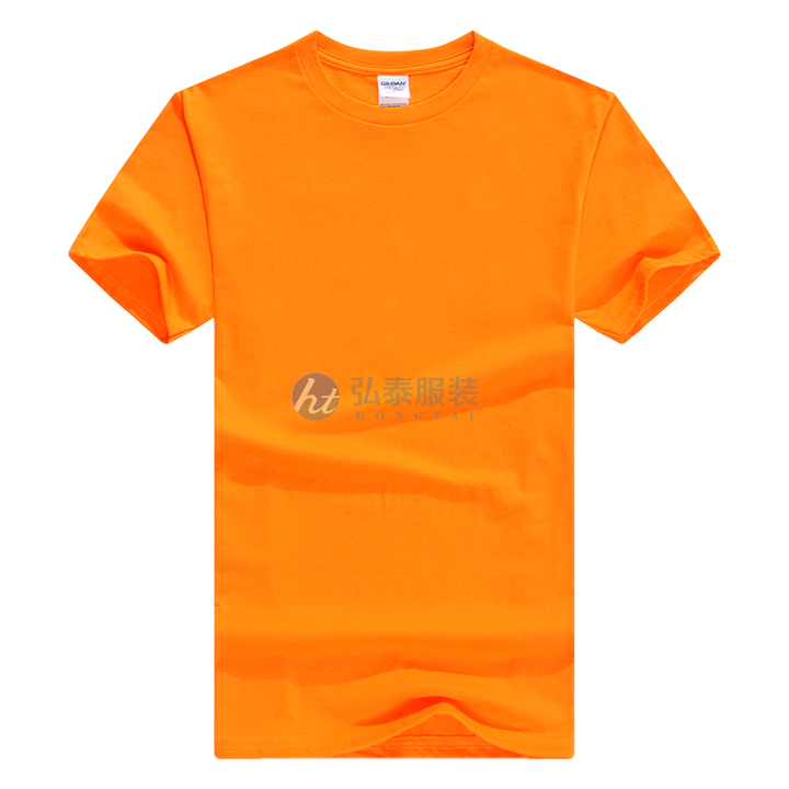 180g橙色纯棉广告文化衫