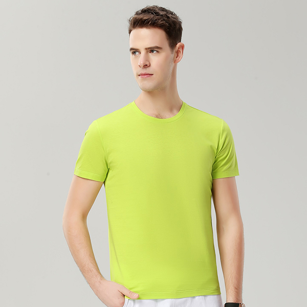 果绿色T恤,经典果绿T恤,高档纯棉T恤定制
