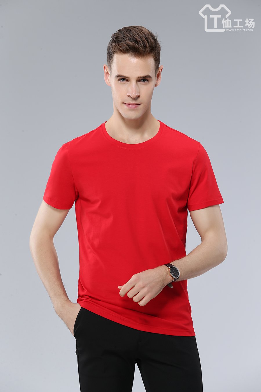 时尚中国红T恤5