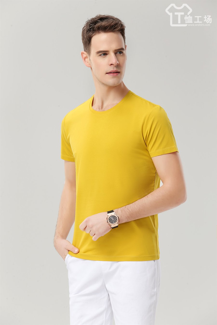 高档黄色T恤3