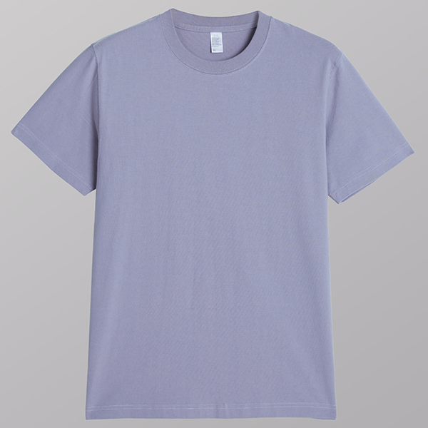 香芋紫加厚纯棉T恤